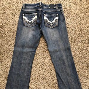 Ladies Wired Heart Boot Cut Jeans